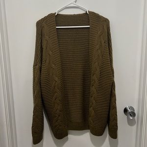 Green sweater/cardigan